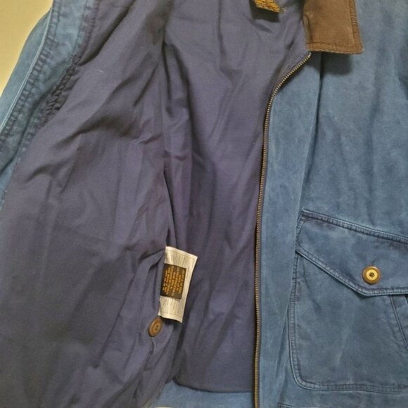 80s 90s Mint Vintage Eddie Bauer Barn Coat Down Fill Cotton Canvas M - Picture 7 of 13